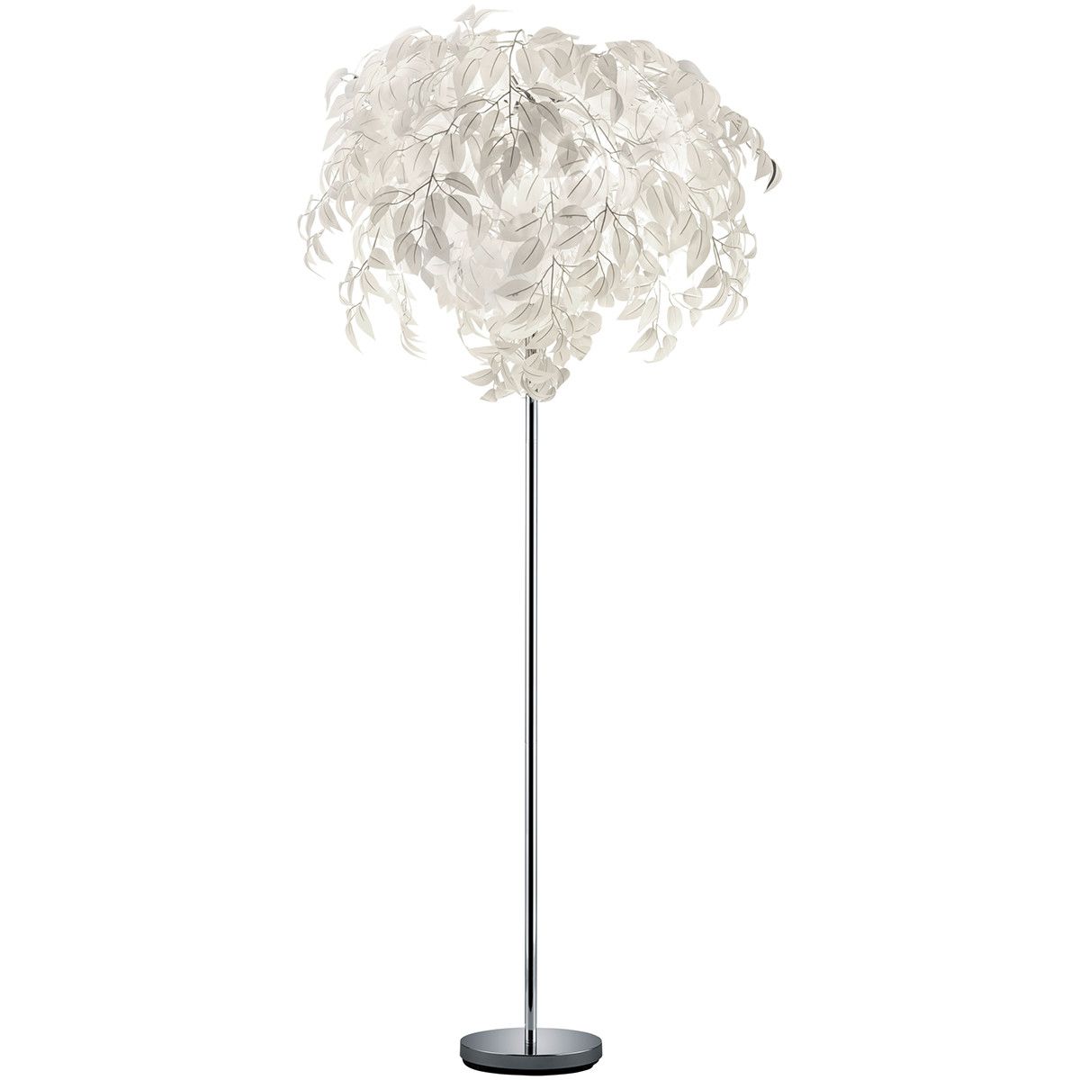 BES LED Trion Lovy Vloerlamp - E14 - 3-lichts - Rond - Chroom - Aluminium - 180cm