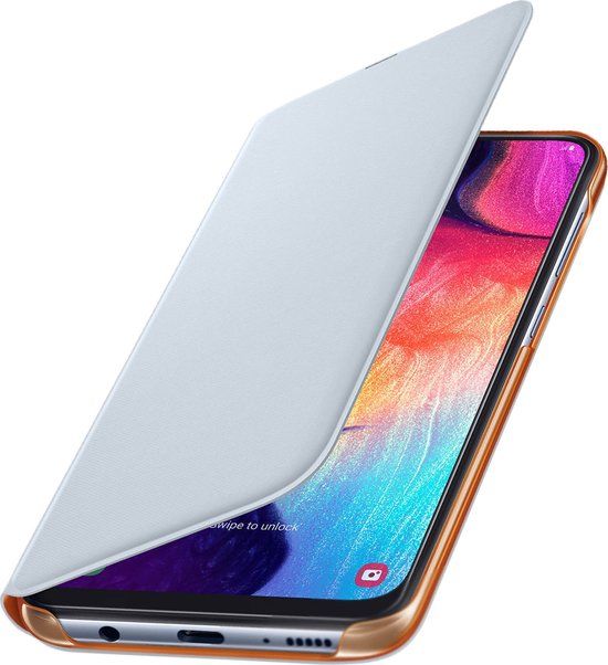 Samsung Flip Wallet Hoesje - Samsung Galaxy A50 - Wit