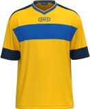 Jako Club 92 Shirt Korte Mouw Heren - Geel / Royal / Navy | Maat: XXL