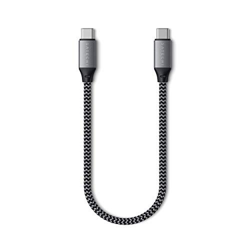 Satechi USB-C tot USB-C Oplaadkabel - 25 cm - Zwart