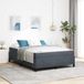 Maison Exclusive - Lit exclusif - Structure de lit gris foncé, dimensions 140 x 200 cm, revêtement en tissu