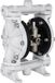 Pompe à membrane double pneumatique, 1/2 pouce entrée et sortie, corps en polypropylène, 2,5 GPM et max 80 PSI, membrane PTFE pompe de transfert pneumatique pour pétrole, diesel, huile et fluides à faible viscosité