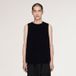 Y-3 GESTRICKTER SPENCER MIT FRANSEN UND 3 STREIFEN