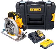 DeWalt DCS 570 H1T accu-handcirkelzaag 18 V 184 mm borstelloos + 1x Powerstack-accu 5,0 Ah + oplader + TSTAK