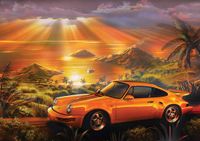 Art Puzzle Jaune Porsche - 1 500 pièces