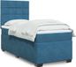 Maison Exclusive - Lit boxspring avec matelas, bleu, 100 x 200 cm, velours