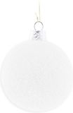Merkloos / Sans marque Cotton Balls Kerstballen - Wit - Katoen - 6,5 cm