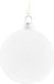 Merkloos / Sans marque Cotton Balls Kerstballen - Wit - Katoen - 6,5 cm