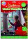 Creative Craft Group Kerst raamstickerset decoratie 3 x A4 met stift voor kinderen.