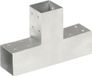 vidaXL T-vorm Paalverbinding 71x71 mm Gegalvaniseerd Metaal