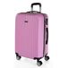 ITACA Middelgrote Koffer Medium Trolley Reiskoffer Lichtgewicht ABS Harde Schaal 4 Wielen Cijferslot Roze