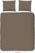 Pure Dekbedovertrek Effen Kleur - Lits Jumeaux 240x200/220 cm - Taupe - Microvezel