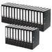 VON Leitz 10540095 Ordner A4, 25 stuks, 100% gerecycled papier, 50 mm rugbreedte, voor 350 vellen, blauwe engel & FSC-gecertificeerd, voor school, studie en thuis, zwart