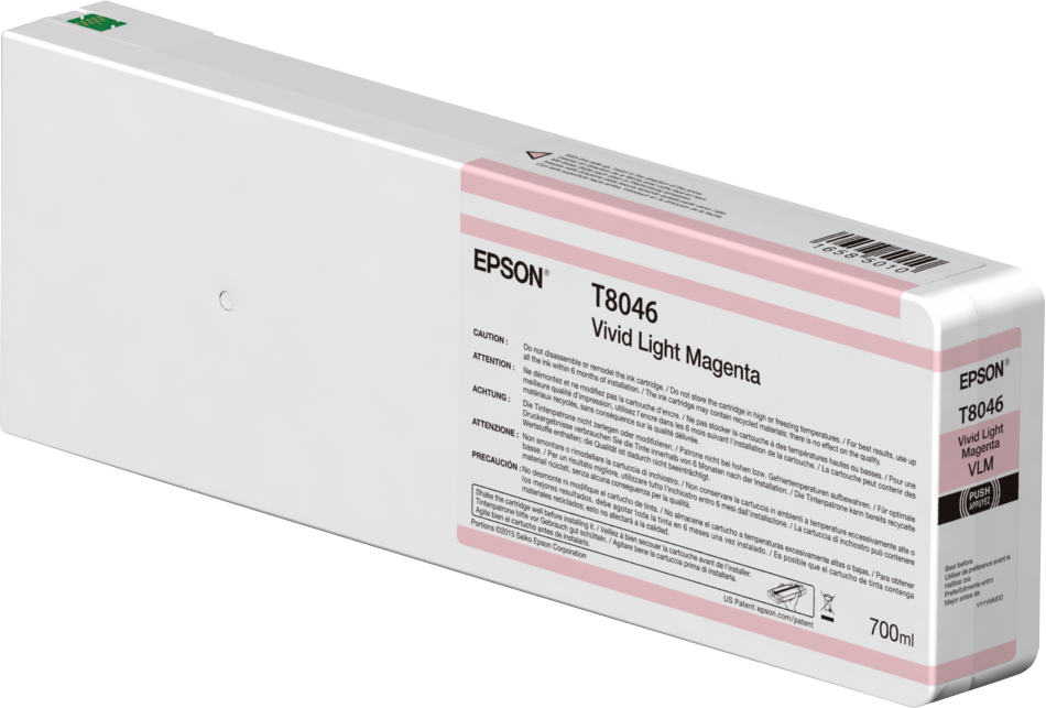 Epson Singlepack Vivid Light Magenta T804600 UltraChrome HDX/HD 700ml single pack / Lichtmagenta