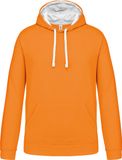 Kariban Hooded sweater met contrasterde capuchon K446 - Orange / White - XXL