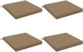 vidaXL - 4-delige Zitkussens SOEST - 100% Polyester - Taupe