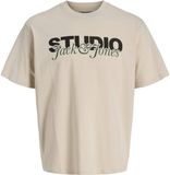 JACK&JONES JJYUKI TEE SS CREW NECK BF Heren T-shirt L Katoen Moonbeam