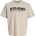 JACK&JONES JJYUKI TEE SS CREW NECK BF Heren T-shirt L Katoen Moonbeam