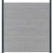 Poteaux de clôture 2 pièces gris foncé 185 cm aluminium