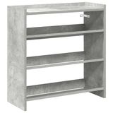 VidaXL Schoenenrek 60x25x62 cm bewerkt hout betongrijs