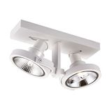 Zumaline MASTER Dubbele plafondspot, wit, 2 x GU10/ES111