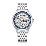 ROAMER Competence Skeleton IV Heren Polshorloge Analoog Staal Blauw