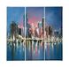 Homemania Wandfoto, 3-delig, steden en landschappen per woonkamer, kinderkamer, meerkleurig, 69 x 3 x 50 cm, HM203PKNV-125, polyester, hout