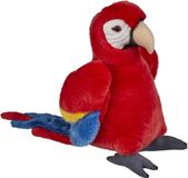 Ravensden B.V. Pluche knuffel Macaw papegaai - rood - 28 cm