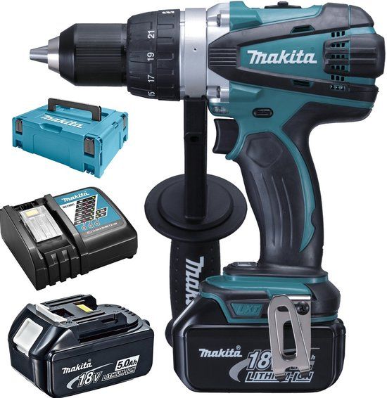 Makita DDF458RTJ 18V Accu Boor-/Schroefmachine Set (2x 5.0Ah) + Mbox
