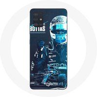Maniacase Samsung Galaxy A51 5G Hoesje Formule 1 Valtteri Bottas F1 Driver Zwart