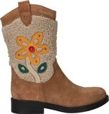 Shoesme Cowboylaarzen Meisjes Brown Flower Leer Maat 27