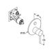 KLUDI BOZZ 387590576 Inbouwbadvul- en douchekraan eengreepsmengkraan chroom PUSH&SWITCH