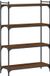 vidaXL Boekenkast - 4-laags - 80x30x120 cm - Bewerkt Hout - Bruin Eikenkleur