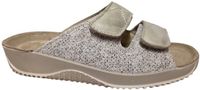 Rohde 1952 02 Slippers Wit Beige Leer Dames - Beige/Wit - 40