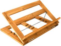 Relaxdays Boekenstandaard Bamboe Hout 3 standen