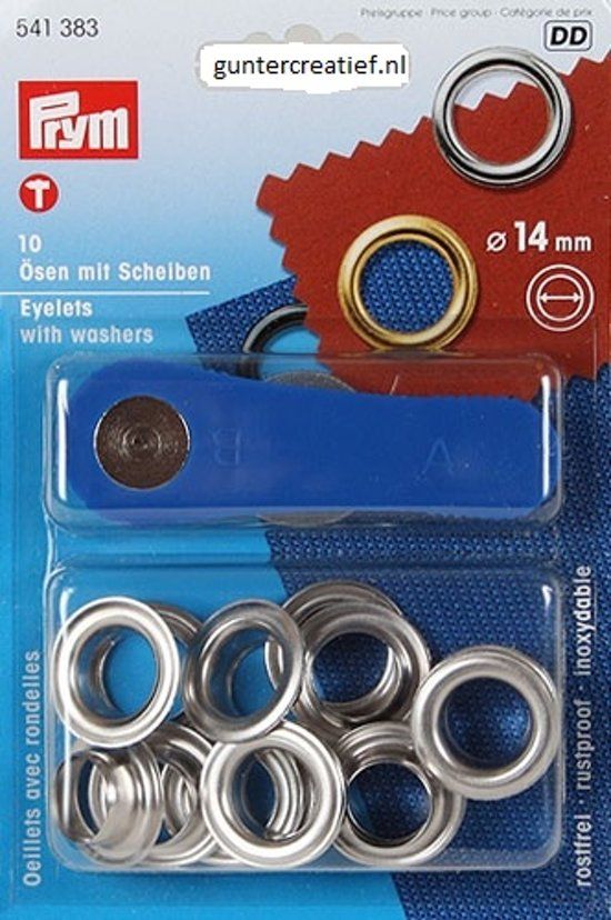 Prym Zeilringen - zilver - Ø 14 mm - 10 Stuks