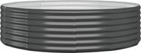 vidaXL Jardinière 140x140x36 cm acier galvanisé anthracite