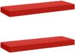 vidaXL - 2-delige - Bankkussens - VUGHT - 2 - st - 100% - Polyester - Rood