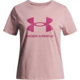 Under Armour UA BIG LOGO SS Unisex Sportshirt - Roze