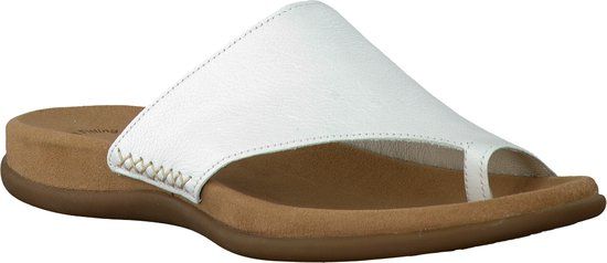 Gabor 03.700.21 Dames Teenslippers - Wit - Maat 42