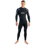 Seac Feel Man, eendelige ultra elastische 3 mm neopreen wetsuit met ritssluiting op de rug voor duiken, snorkelen en freediving