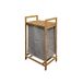 Douceur d'Intérieur 1801441 wasrek, polyester + bamboe, meerkleurig, 42,5 x 30 x 76 cm