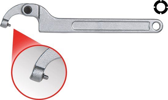 KS Tools scharnier haaksleutel met pin, 120-180mm - 1 stuk