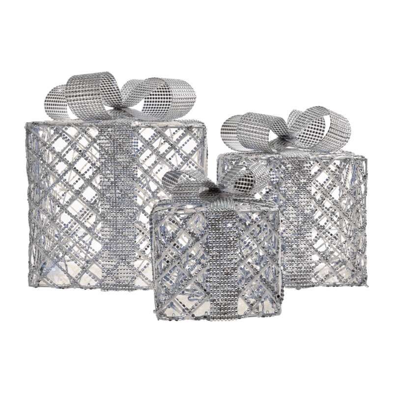 Emos DCFC10 - Kerstcadeaus - Zilver - LED - Koel Wit Licht - Met Timer