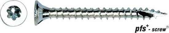pgb-Europe Pgb Torx Pfs Schroef Voldraad Verzinkt 5x40 Mm. T-25