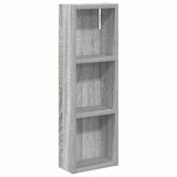 vidaXL Badkamer wandkast Grijze Sonoma 20 x 10 x 60,5 cm