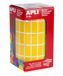 APLI Rol zelfklevende notities, 3540 stuks, rechthoekig, 20 x 10 mm, geel