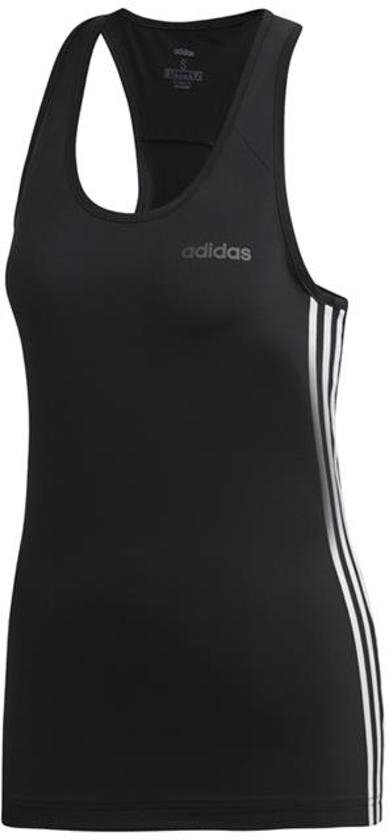 Adidas adidas W D2M 3S Tank Dames Sporttop - Black/White - Maat S