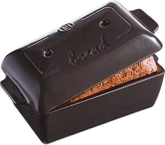 Emile Henry Broodbakvorm E-box - 24 x 15 cm - Fusain - Aardewerk