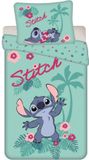Jerry Fabrics Stitch Hawaii dekbedovertrek 140 x 200 cm - 70 x 90 cm - Coton - Bleu